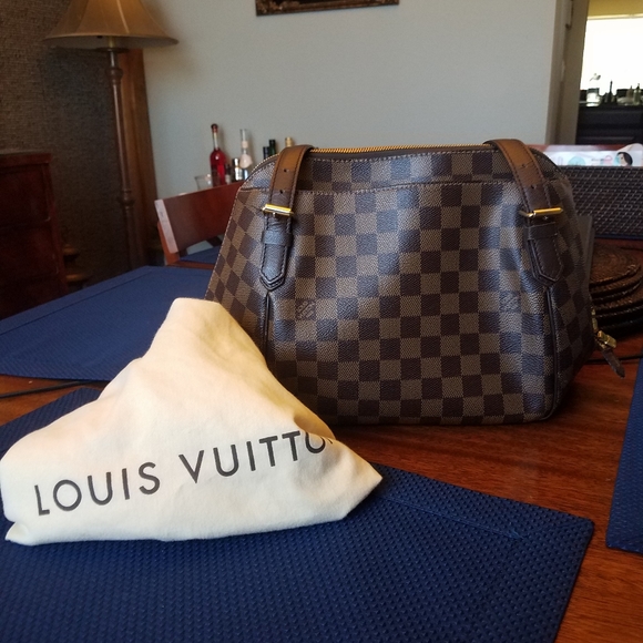 SOLD@!Auth. Louis Vuitton Dam. Ebene Belem MM Hand - Picture 12 of 14